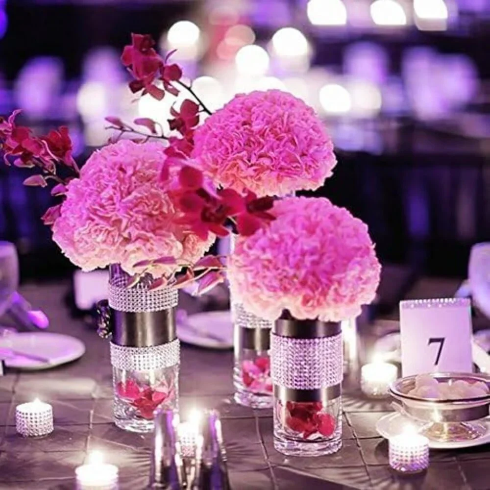 1 Yard Sparkling Rhinestone Mesh Ribbon for Event Decoration